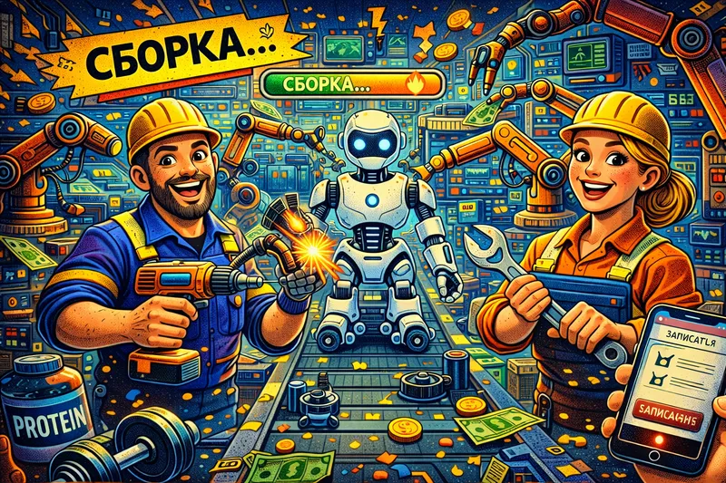 На производстве